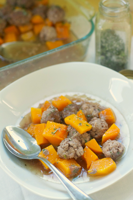 meatballsquashcasserole